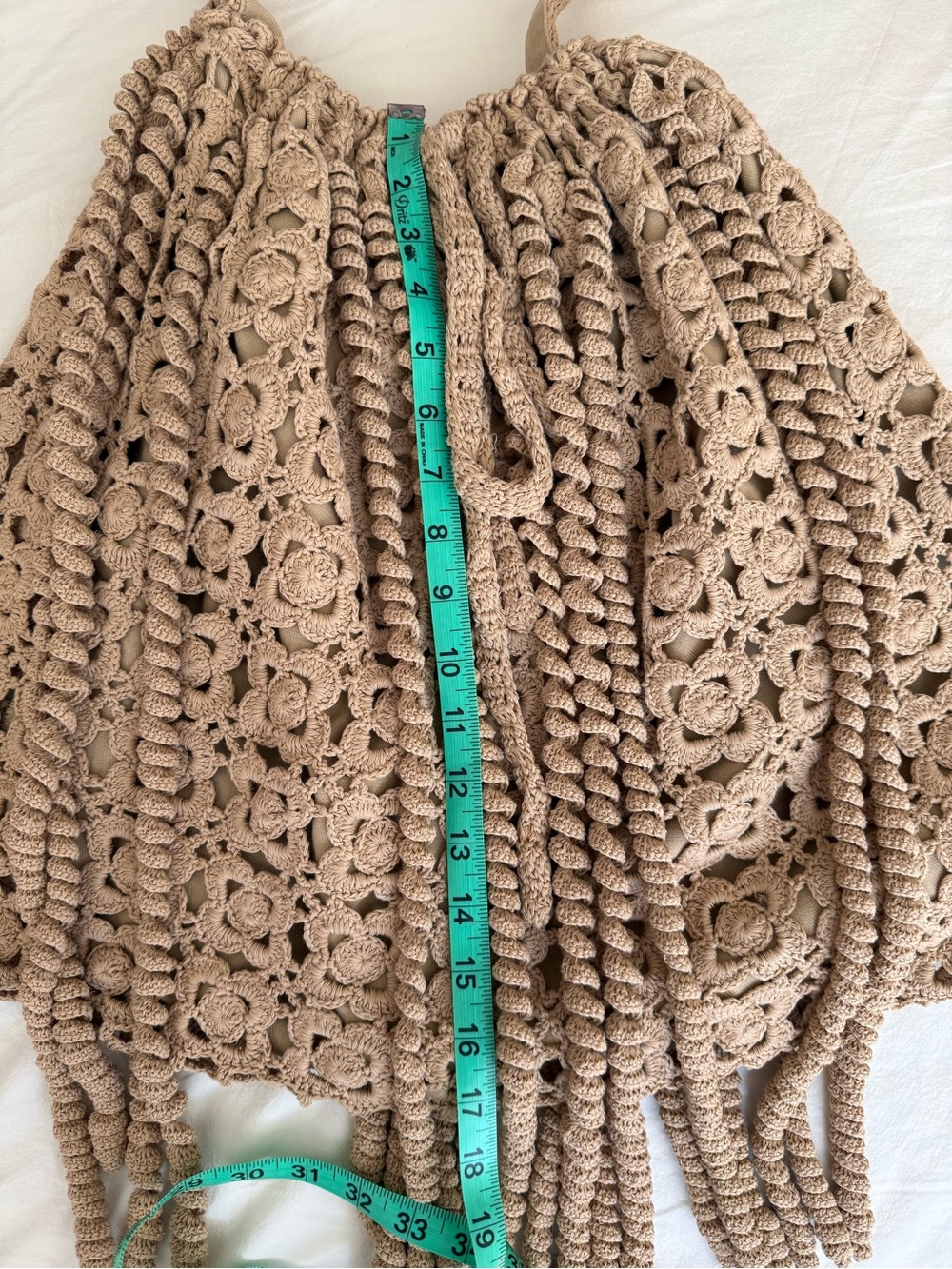 Rebecca Taylor Floral Crochet Jellyfish Bag NWT Goldenrod - Picture 16 of 16